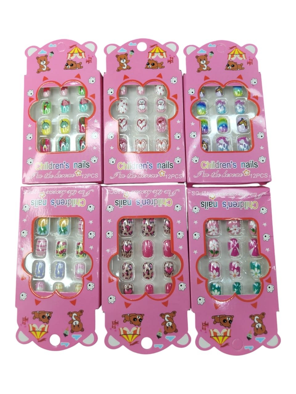Cute Children's Press-On Nail Set – Fun & Colorful Designs!