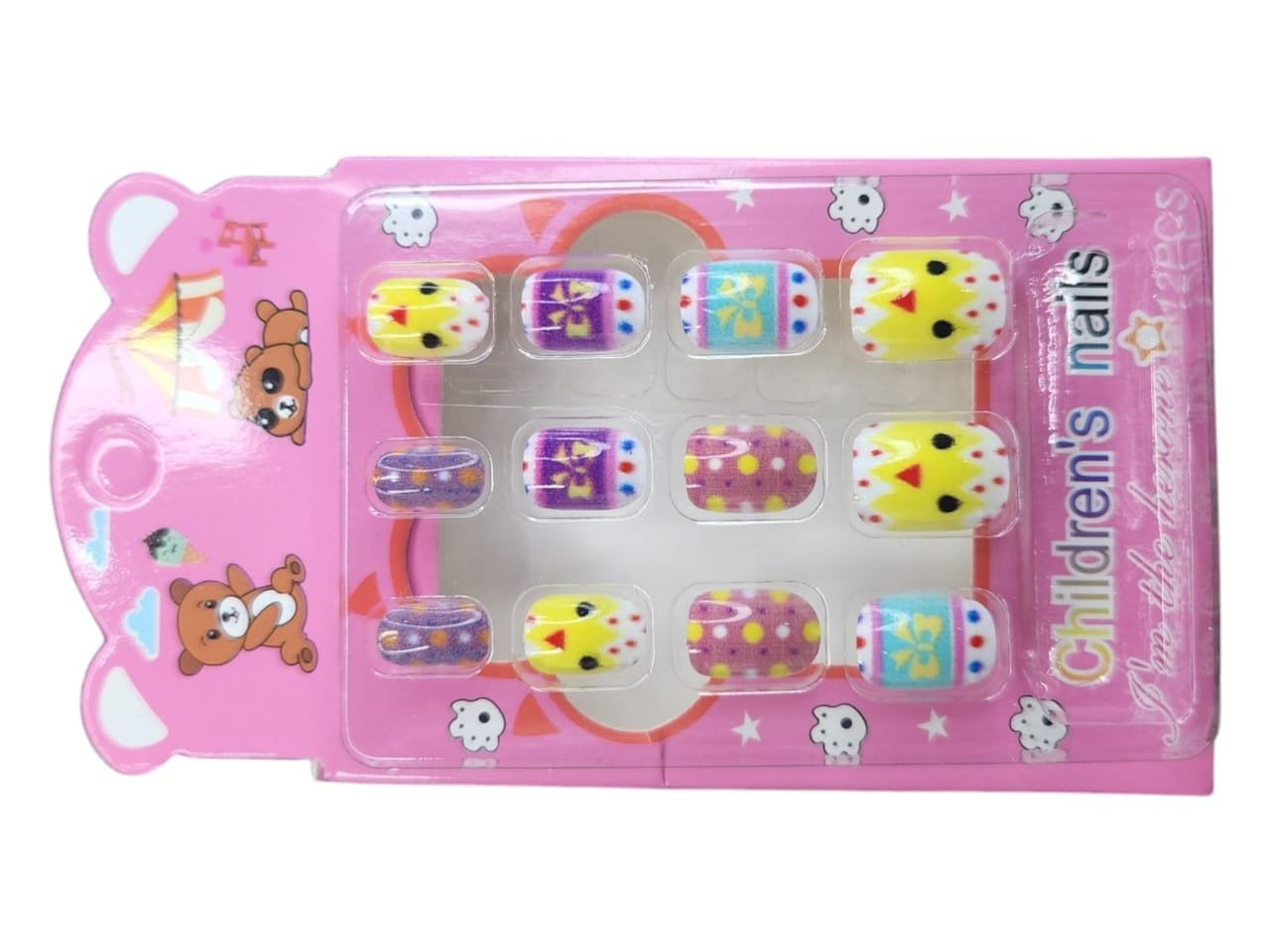 Cute Children's Press-On Nail Set – Fun & Colorful Designs! - Image 2